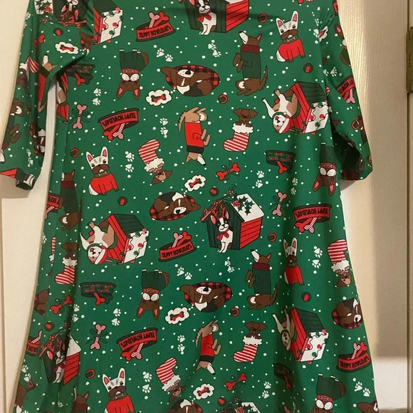 New Amy Byer Dog Christmas Dress - Picture 3 of 8